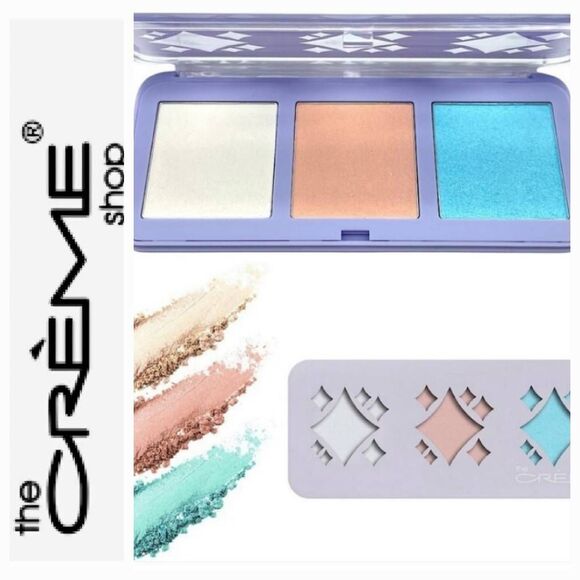 The Creme Shop "Halo Lovely" Powder Highlighter Trio Palette - Picture 1 of 4